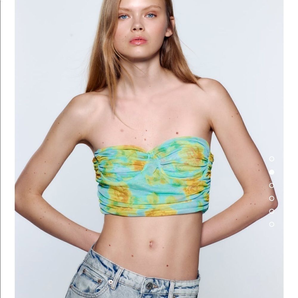 Zara tulle corset top